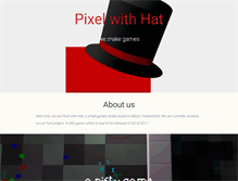 Tablet Screenshot of pixel-with-hat.com